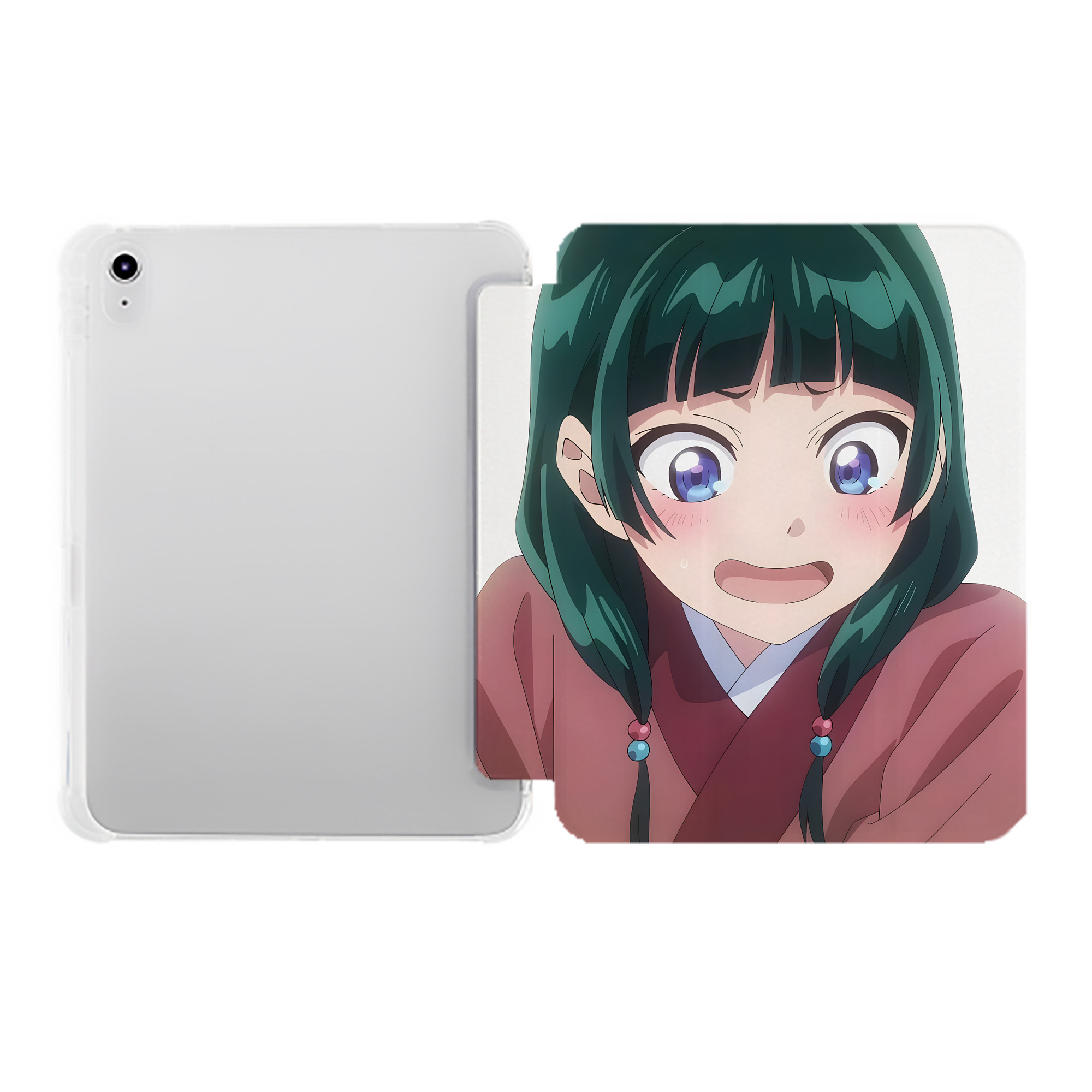 （画像用） 薬屋のひとりごと The Apothecary Diaries IPad ケース ペン収納付き 三つ折りスタンド PUレザー×シリコン 対応機種9.5/10.5/10.9インチ